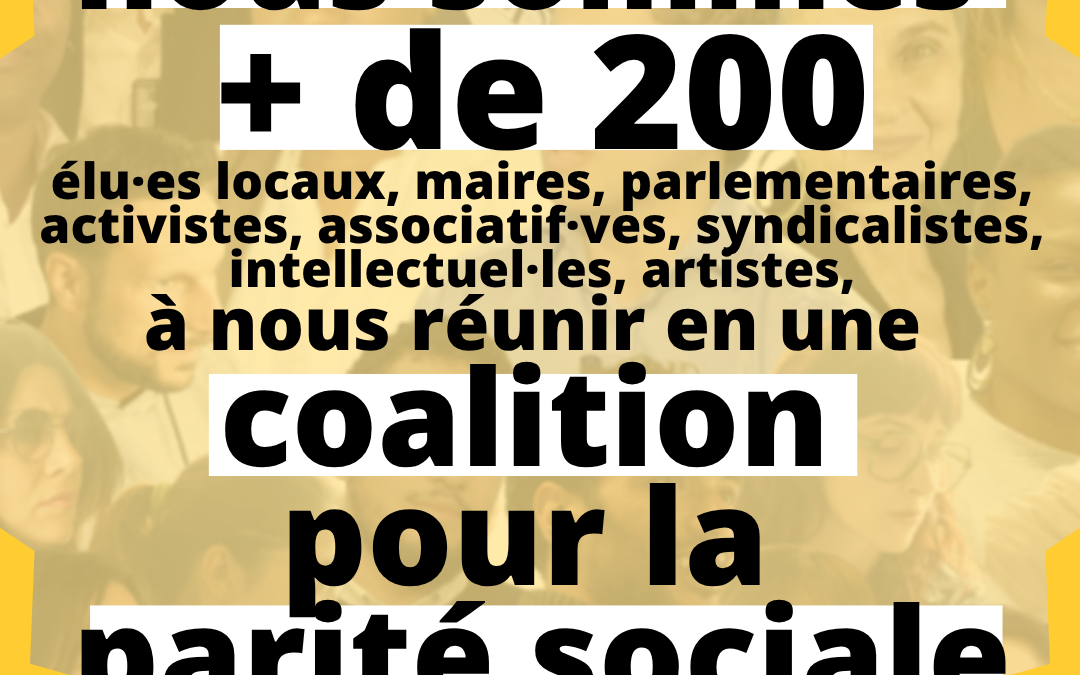 « Accomplir enfin la promesse démocratique » [Appel de la coalition pour la parité sociale parue dans Le Monde du 26 juillet 2025]