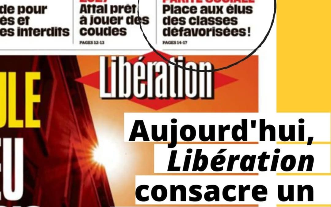 Libération consacre un grand dossier à la parité sociale